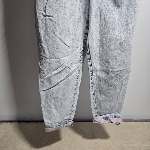 Rio By Stephen Mardon Vintage Paper Bag Waist 80s Acid Washed Jeans Size 5 - Picture 3 of 12